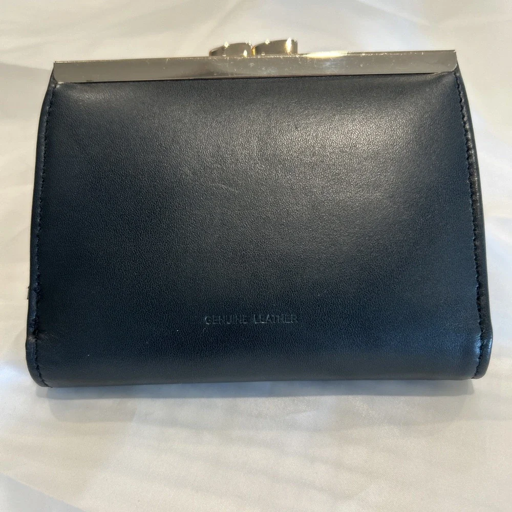 Buxton Heiress Black Double Cardex Wallet‎ Coin Purse